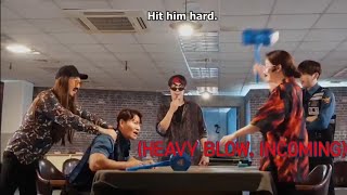 😬Song Jihyo smacked Kim Jong Kook but not as hard as Suk JinOUTRUN ep13  Best Moments [upl. by Ayvid988]