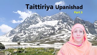 Taittiriya Upanishad excerpts by Pravrajika Divyanandaprana  Part 5 [upl. by Asilrahc391]