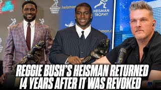 Reggie Bush Gets 2005 Heisman Back 14 Years After Having To Forfeit It  Pat McAfee Reacts [upl. by Nonnaehr]