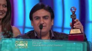 Dilip Joshi wins Favorite TV Comedy Actor at Peoples Choice Awards 2012 HD [upl. by Stephania]