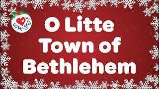 O Little Town of Bethlehem with Lyrics  Christmas Carol amp Song [upl. by Bromleigh150]