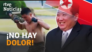 COREA DEL NORTE KIM JONG UN orgulloso ante la BRUTAL demostración de fuerza de sus soldados  RTVE [upl. by Nyltiak]