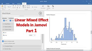 Linear mixed effect models in Jamovi  1  Introduction [upl. by Partridge]