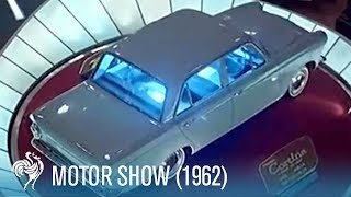 Motor Show in Earls Court 1962  British Pathé [upl. by Iharas]