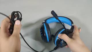 How to use NPET HS10 LED gaming headset [upl. by Shirlene]