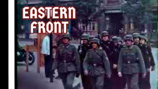 WW2 Eastern Front Nazi Germnay Advance in Soviet Russia Ukraine  Color Footage [upl. by Naerb]