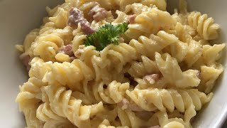 Recette Pâte à la Carbonara facile [upl. by Dulcle]