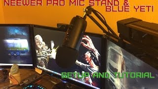 Neewer Pro Mic StandBlue Yeti Setup and Assembly [upl. by Htur753]