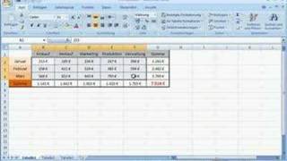 Excel Grundkurs 42  Daten für Diagramm auswählen [upl. by Deppy384]