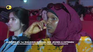 ClÃ´ture du 1áµ‰Ê³ dialogue mondial de la jeunesse Ã Cotonou [upl. by Etnovad]