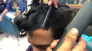 Medium Hair Cutting Keratin Smoothing Straightening PermanentHair [upl. by Airbmak]