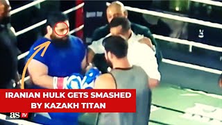 Iranian Hulk gets smashed by Kazakh Titan [upl. by Norraj]