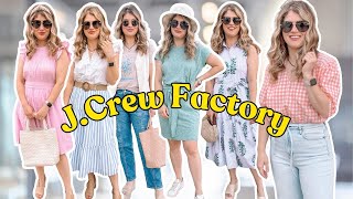 JCREW FACTORY SPRING HAUL Chic Affordable Fashion [upl. by Enelyt]