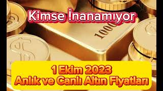 1 EKİM 2023  ALTIN FİYATLARI BUGÜN NE KADAR GRAM ÇEYREK YARIM CUMHURİYET VE REŞAT ALTIN FİYATI [upl. by Faubert791]