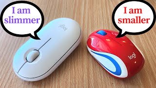 Logitech Pebble M350 vs M187 mini  Which is more portable [upl. by Nilra]