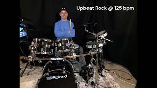 Upbeat Rock  125 bpm Drum Beat [upl. by Rafe]