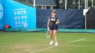 Kim Clijsters practising Unicef Open Tennis Rosmalen 18062012 [upl. by Corvin]