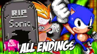 ALL ENDINGS TO SONIC EXE FINALLY FOUND The Destiny Fulfilled [upl. by Helms227]