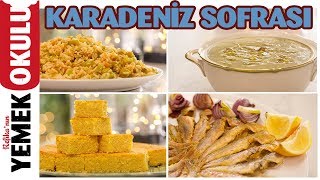 Karadeniz Sofrası  Mısır Ekmeği Karalahana Çorbası Dible ve Balık Tava Tarifi  Ramazan Menüsü [upl. by Lindly]