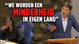 Van Meijeren FVD quotNederlanders worden een minderheid in eigen landquot voorzitter onderbreekt debat [upl. by Perkin]