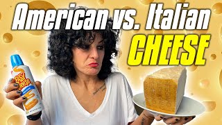 Italian vs American Cheese Blind Taste Test  Italian Tries American Cheese [upl. by Callas]