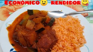 CALABACITAS CON CARNE DE PUERCO Y ELOTE  VickyRecetaFacil [upl. by Dedie]