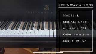 Steinway amp Sons Model L  Piano For Sale [upl. by Lebanna830]