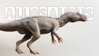 Allosaurus Sculpting 140 Clay Dinosaur Model [upl. by Zaria]