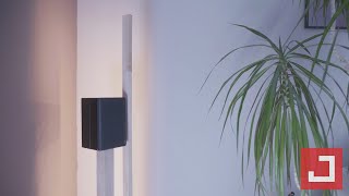 Une lampe LED type quotbâtonquot et un pied denceinte en bois [upl. by Mateusz]