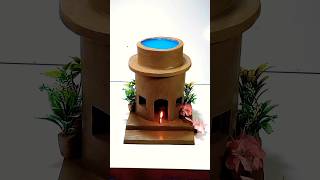 destroying a beautiful miniature water tank house  🏠💧😭😢  house clayart shorts [upl. by Buff45]