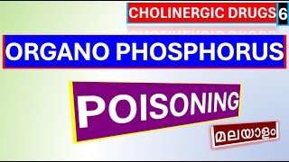 Organophosphate Poisoning Malayalam Anticholinesterase mechanism of action OP poisoning Treatment [upl. by Bellanca]