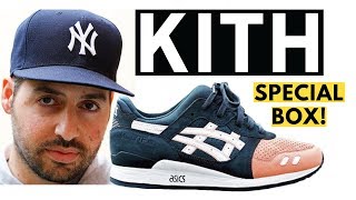 Salmon Toe Asics Gel Lyte III Unboxing Review Ronnie Fieg of Kith Limited Edition Good Wood Box [upl. by Lewan]