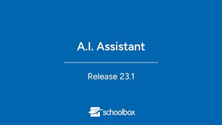 Schoolbox v231 AI Assistant Walkthrough [upl. by Ahseuqal653]