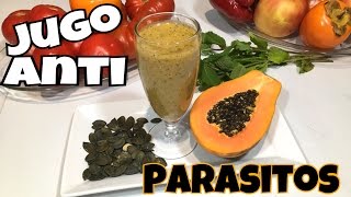 Como Eliminar Parasitos IntestinalesJugo natural [upl. by Ecadnarb]