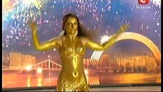 the gloden dancer Ukraine Talent  Elizabeth Kodochigova الراقصه الذهبيه [upl. by Atile408]