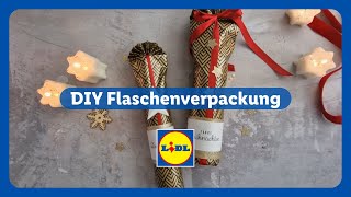 DIY Flaschenverpackung mit Step by Step Anleitung [upl. by Ellehsar]