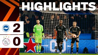 Highlights Brighton amp Hove Albion  Ajax  UEFA Europa League [upl. by Rhtaeh]