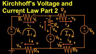 Kirchhoff’s Voltage and Current Law Part 2 English [upl. by Nurse]