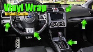 How to Vinyl Wrap Interior Trim  DETAILED GUIDE [upl. by Clerc]