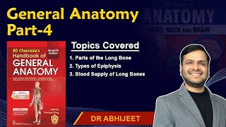 General Anatomy Part 4  Parts of long bone Types of Epiphysis Blood supply of long bones [upl. by Dimphia]