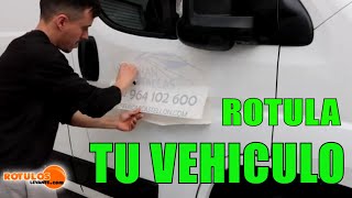 COMO ROTULAR UNA FURGONETA rotular un vehiculo ✅ [upl. by Demmahum261]