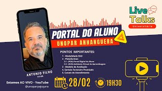 Live Talks Universitária  PORTAL DO ALUNO  ANHANGUERA UNOPAR 20241 [upl. by Navonoj45]