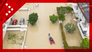 Alluvione a Forlì la città allagata vista dal drone [upl. by Gretel]