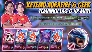 Ketemu Aurafire amp Geekfam  Johnson Diban  Aldous Afk  Harith Lag  Huffft [upl. by Ecylahs]