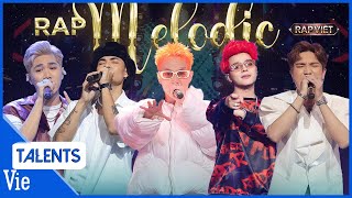 TOP 10 bản rap MELODIC cực cuốn gây tiếng vang tại Rap Việt Mùa 3 Mikelodic Ogenus Captain [upl. by Anaej677]