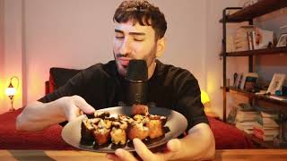 türkçe asmr 🍣 Yengeçli Sushi Yedim 🦀 [upl. by Rox]