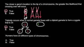 Chromosomes Crossing over and Triploidy [upl. by Eelah]