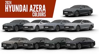 2024 Hyundai Azera  All Color Paint Options  Images  AUTOBICS [upl. by Terrijo855]