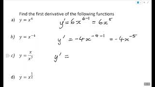 Basic Derivative Practice  Fractional Indices Methods [upl. by Scrogan83]