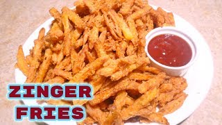 Zinger FriesSuper crispy and coated french friesHow to make spicy and crispy french fries [upl. by Sitrik876]